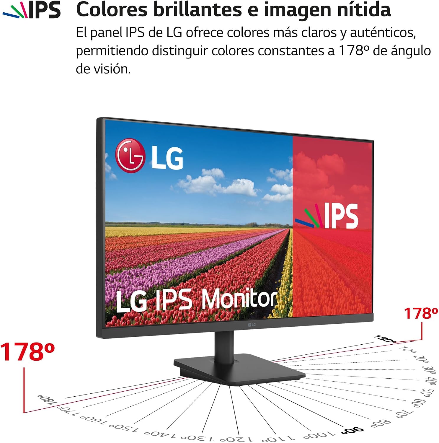 LG 27MS500-B – Monitor 27″, Panel IPS FHD 1920×1080 16:9, 100 Hz, Estabilizador de Negros, Reader Mode, Flicker Safe, Clase E, Negro 3