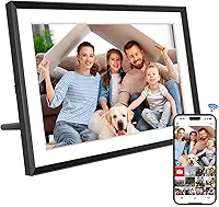 Porta-Retratos Digital - Tela Sensível Ao Toque Ips Hd 1280X800, Armazenamento De 32 Gb, Rotação Automática, Montagem Na Parede Compartilhamento Instantâneo E Apresentação Slides Inteligent
