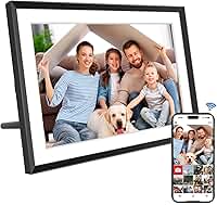 Porta-Retratos Digital - Tela Sensível Ao Toque Ips Hd 1280X800, Armazenamento De 32 Gb, Rotação Automática, Montagem Na Parede Compartilhamento Instantâneo E Apresentação Slides Inteligent