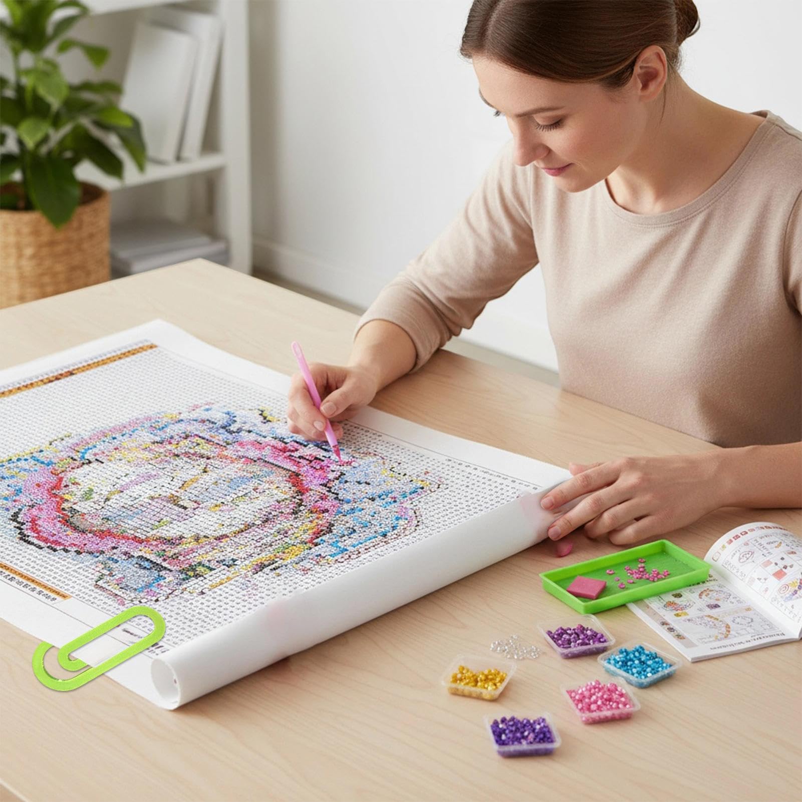 Generico Clip Da Pittura Artistica Piccola Molletta Anti Rotolamento | 2 Pezzi Accessorio per Conservazione Per Adulti, Bambini, Ragazze, Ragazzi, Casa, Classe, Scuola, Viaggio, Scrivania