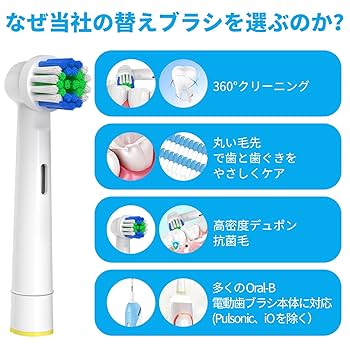 Amazon.co.jp: GENKENT 20本 電動歯ブラシ 替えブラシ オーラル