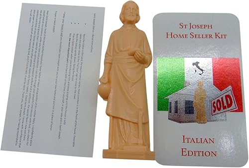 Miniatura 3 de Westmon Works Estatua de San José para la venta de casas Edición italiana con tarjeta de instrucciones y oración de la casa