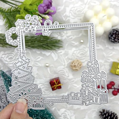 Miniatura 16 de Lapoo Troquel de corte de metal para álbumes de recortes, marco de fondos 3D, troqueles de corte para manualidades, decoración de tarjetas de papel