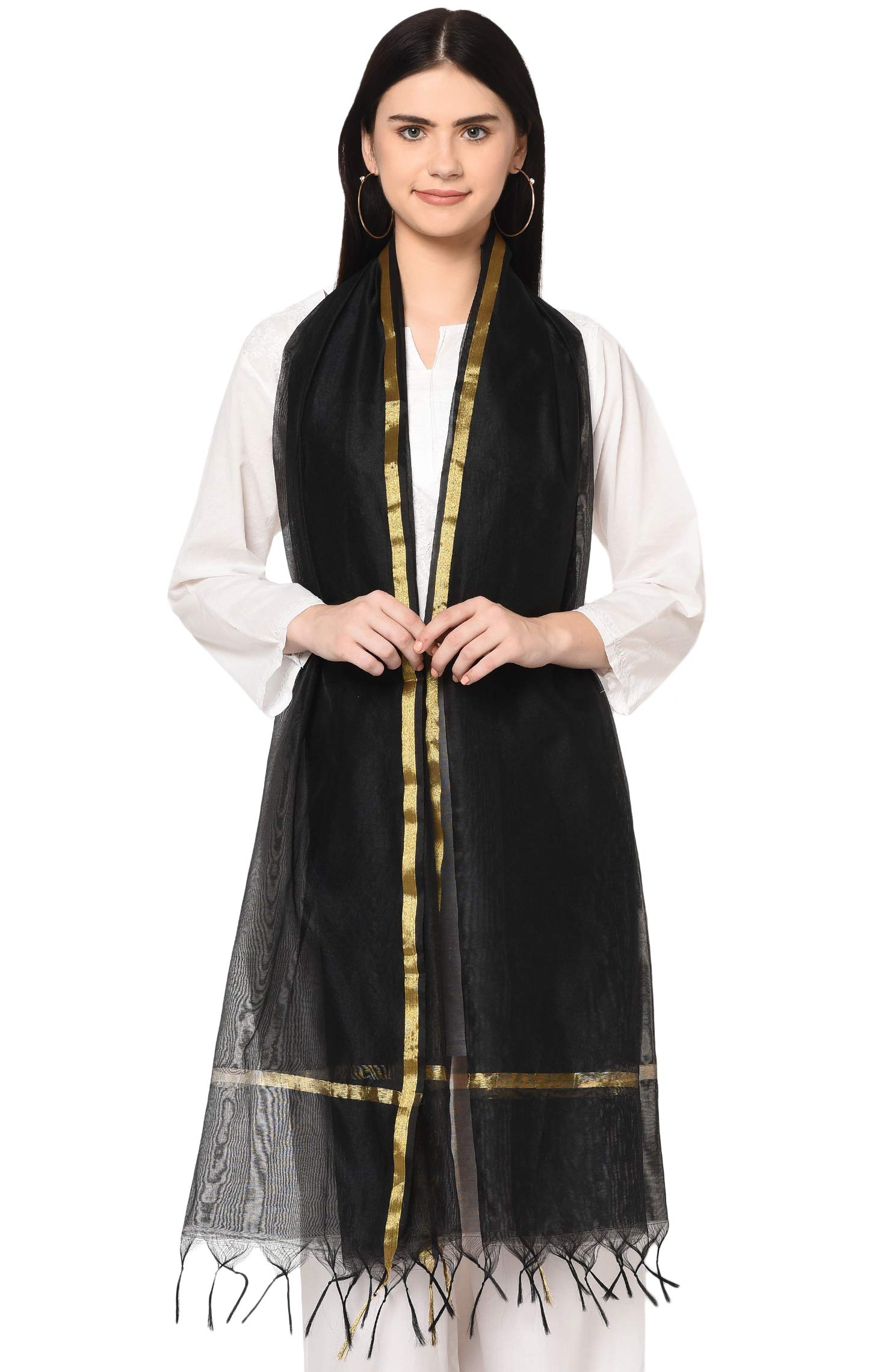 Banarasi Poly Silk Plain Women's Dupatta