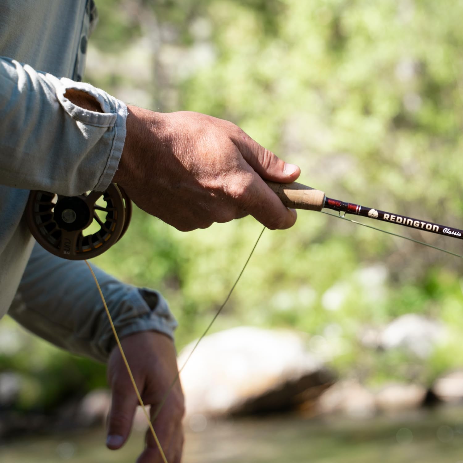 Redington Classic Trout Freshwater Fly Fishing Rod - Moderate Action 4-Piece Fly Rod - Case Included