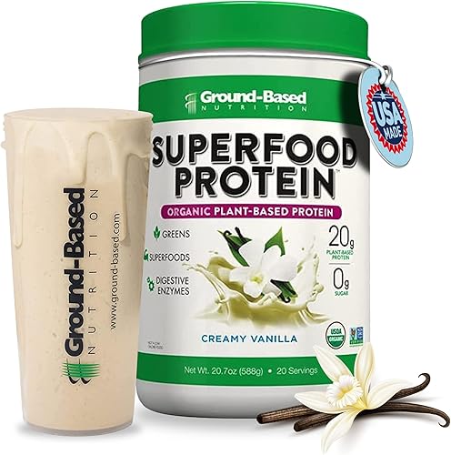 Superfood Protein polvo de proteína a base de plantas  Superalimento  verdes para apoyo inmunológico  magra orgánico vegano ceto paleo sin lactosa