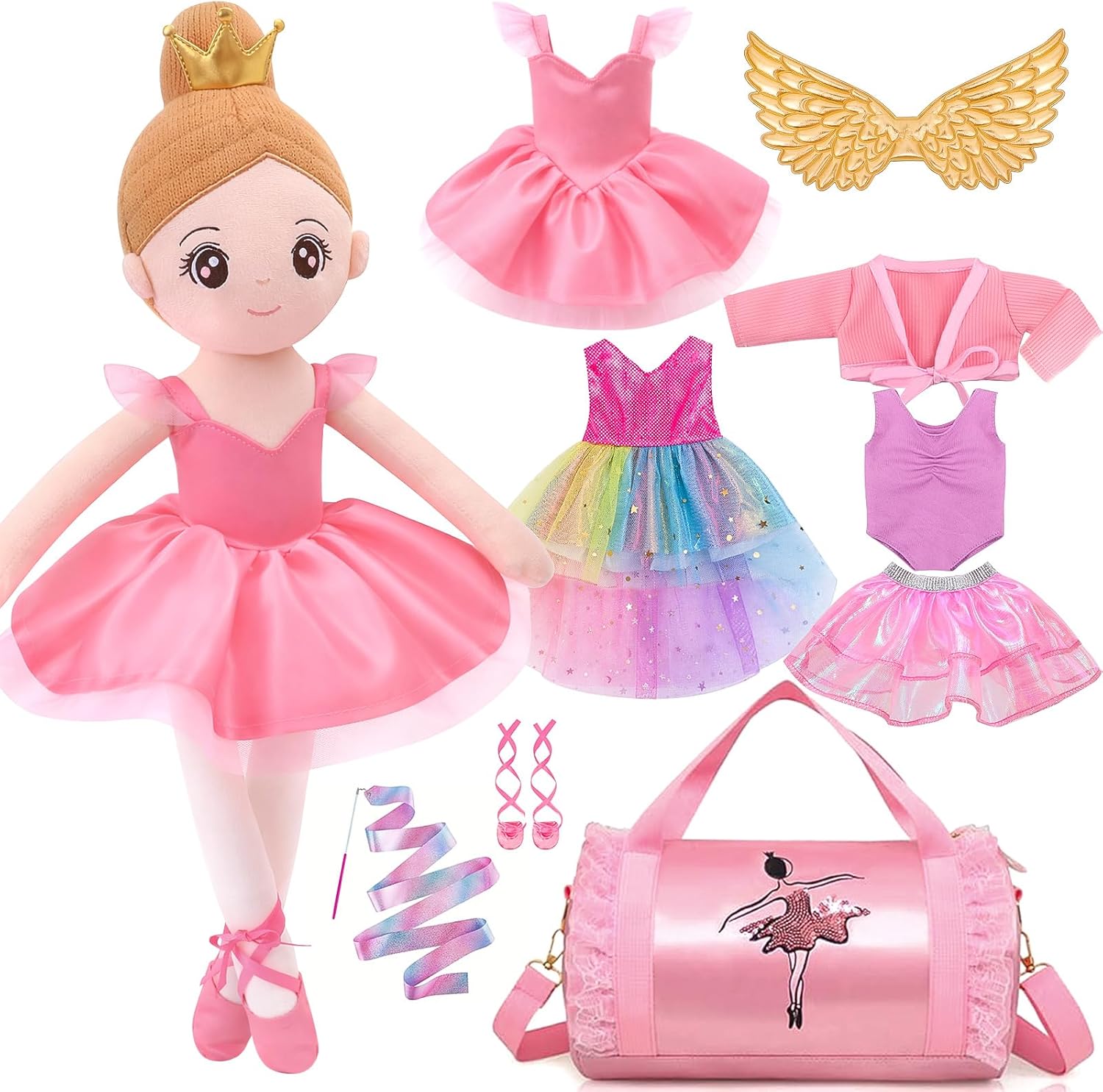 Ballerina Princess Doll Ballerina Princess Doll Girls Gift Plush Toy Ballet Girl Soft Baby Dolls Lover Toddler Dancer for Birthday