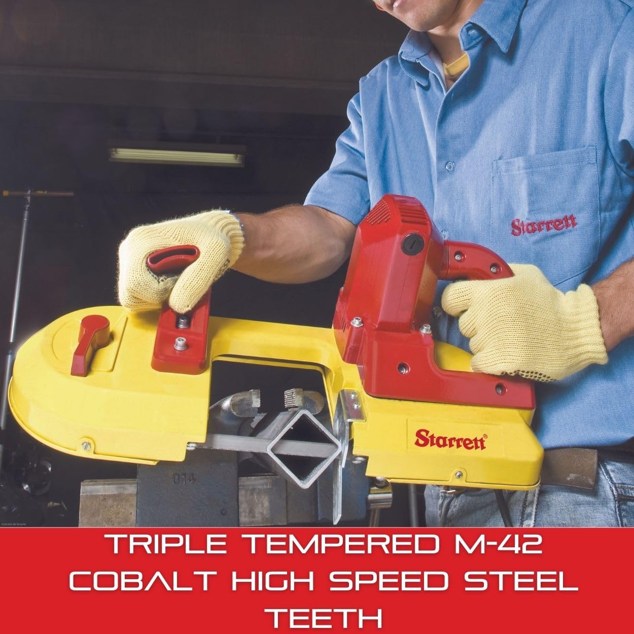 Starrett Univerz Bi-Metal Portaband Saw Blade - Ideal for Metal Workshops, Construction Jobs, Hobbyists and DIY - 3 Ft. 8-7/8", 1/2" Width, .02" Thickness, 14 TPI - BM14