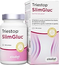 TRIESTOP SLIMGLUC With Berberine [1500 mg] - Blood Sugar Control - Fast Slimming, Carbohydrate Blocker and Appetite Satiant - Berberis, Gymnastics and Chromium | 60 tablets ELADIET