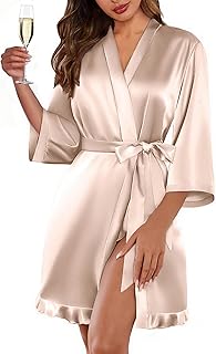 Ekouaer Satin Bridal Robe