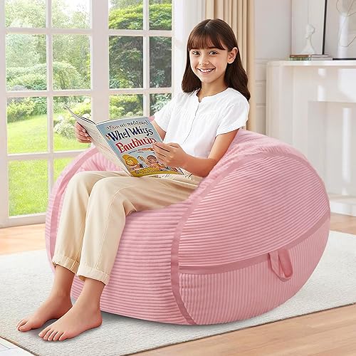 Miniatura 142 de HABUTWAY Puf gigante de 2 pies para adultos, con relleno de espuma viscoelástica, puf grande con funda de terciopelo holandés extraíble para sala de