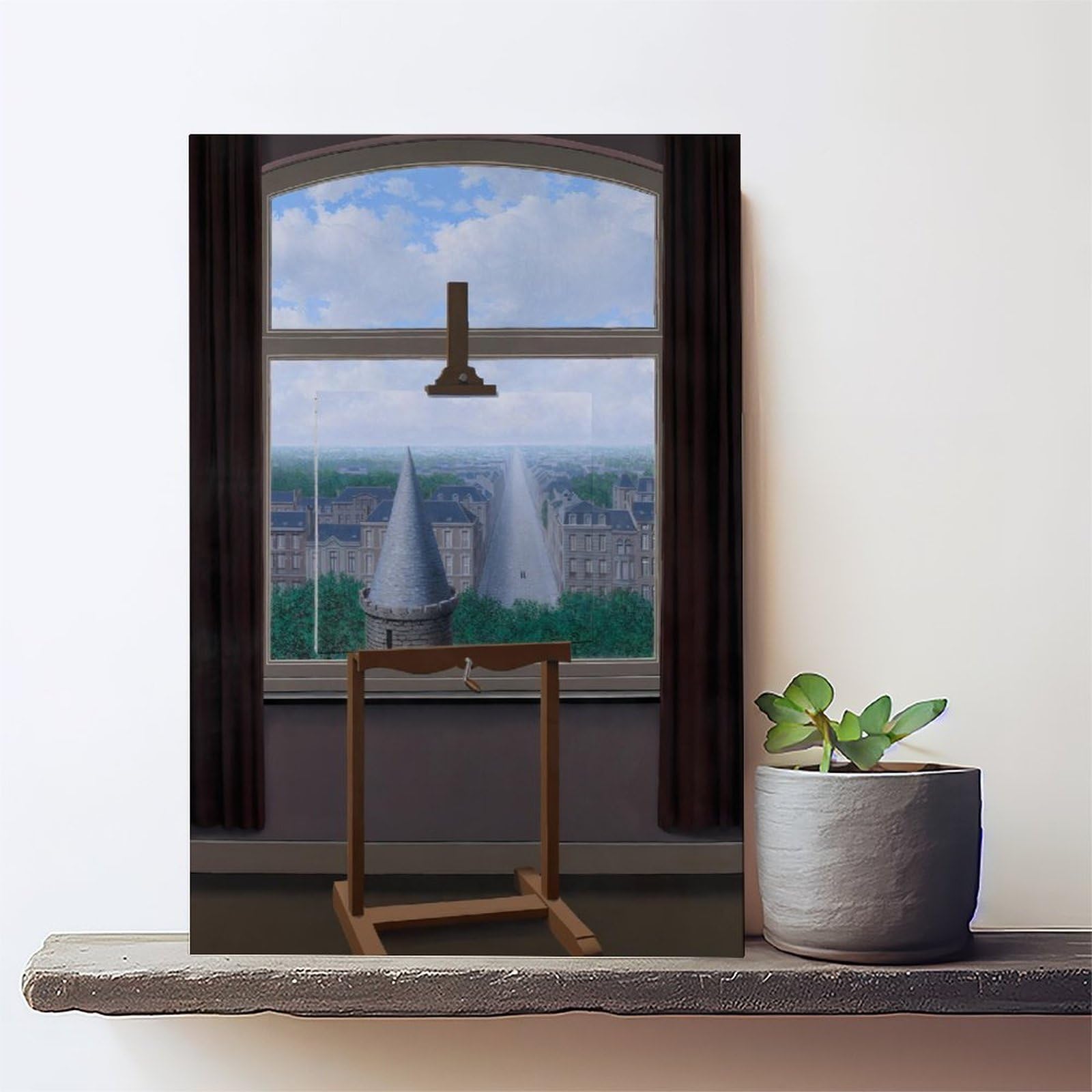 WCYB Plakat Vintage Promenades of Euclid Nerka Magritte Realizm Kubizm Renesans Surrealizm Nadruki Plakat Płótno Deco Malarstwo ścienne do biura