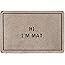 Hi I'm Mat Bath Mat,Door Mat Welcome Doormats Entrance Door Rug Inside Rug for Indoor Home Kitchen Bathroom 23.6 x 15.7 inch