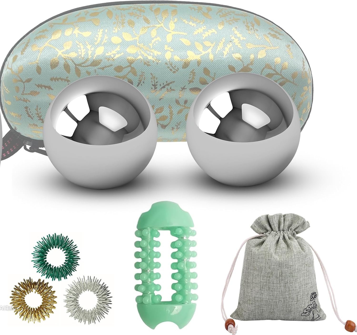 Stainless Steel Baoding Balls Set, 1.5 inch Chinese Health Massage Balls for Hand Therapy, Exercise, and Stress Relief, No Chime Handball
