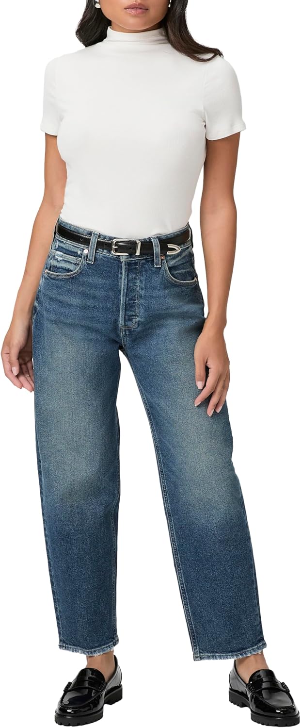 PAIGE Women's Alexis Petite Covered Button Fly Jeans