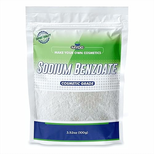 Conservante de benzoato de sodio a granel, conservante sin parabenos, 3.52 onzas (100 gm) paquete de 1