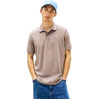 Tommy Jeans Uomo Maglietta Polo Tipped Regular Fit, Marrone (Ivy Mink)
