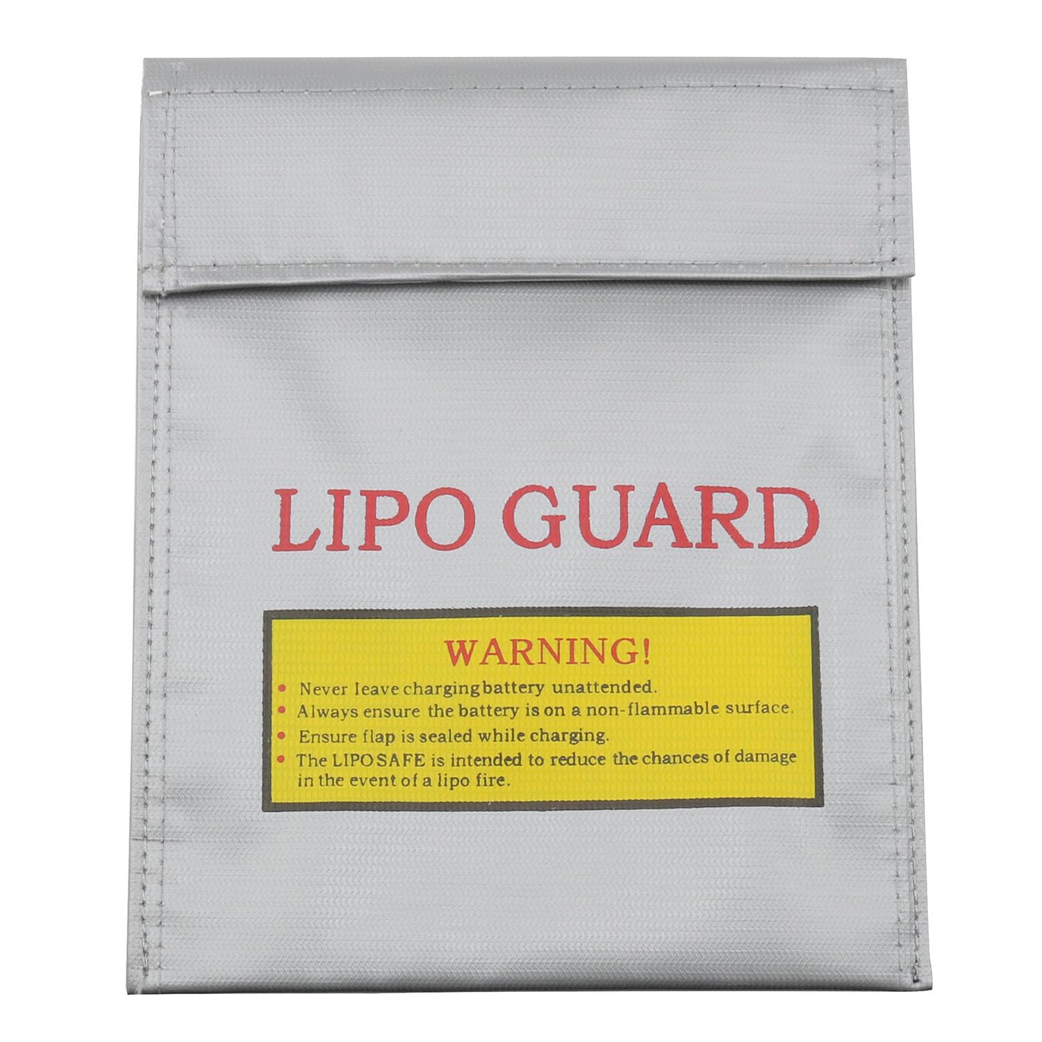 Zangc Lithium Battery Explosion-Proof Bag High Temperature Storage Protective Bag Safe Flame Retardant Multi-Functional fire Protection Bag 18 * 23cm Silver -1pcs