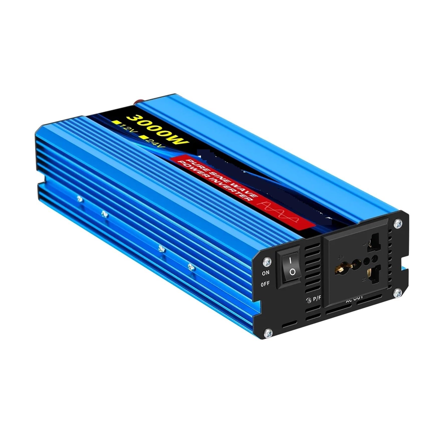 Falownik sinusoidalny 1000-3000 W, 50 Hz, konwerter napięcia DC 12 V/24 V na AC 220 V(3000W,24V)