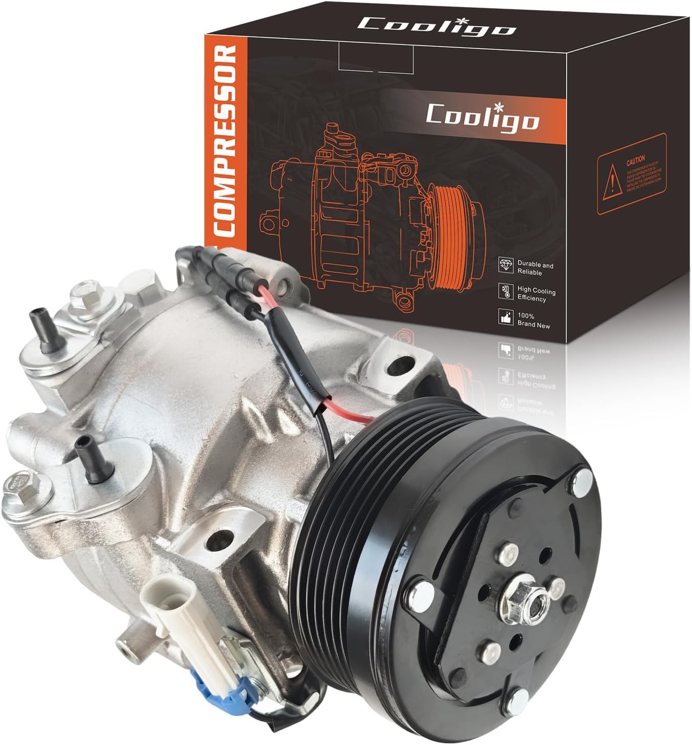 A/C Compressor with Clutch Replacement for Buick Encore 2013-2021 Chevy Sonic 2013-2020 Trax 2013-2021