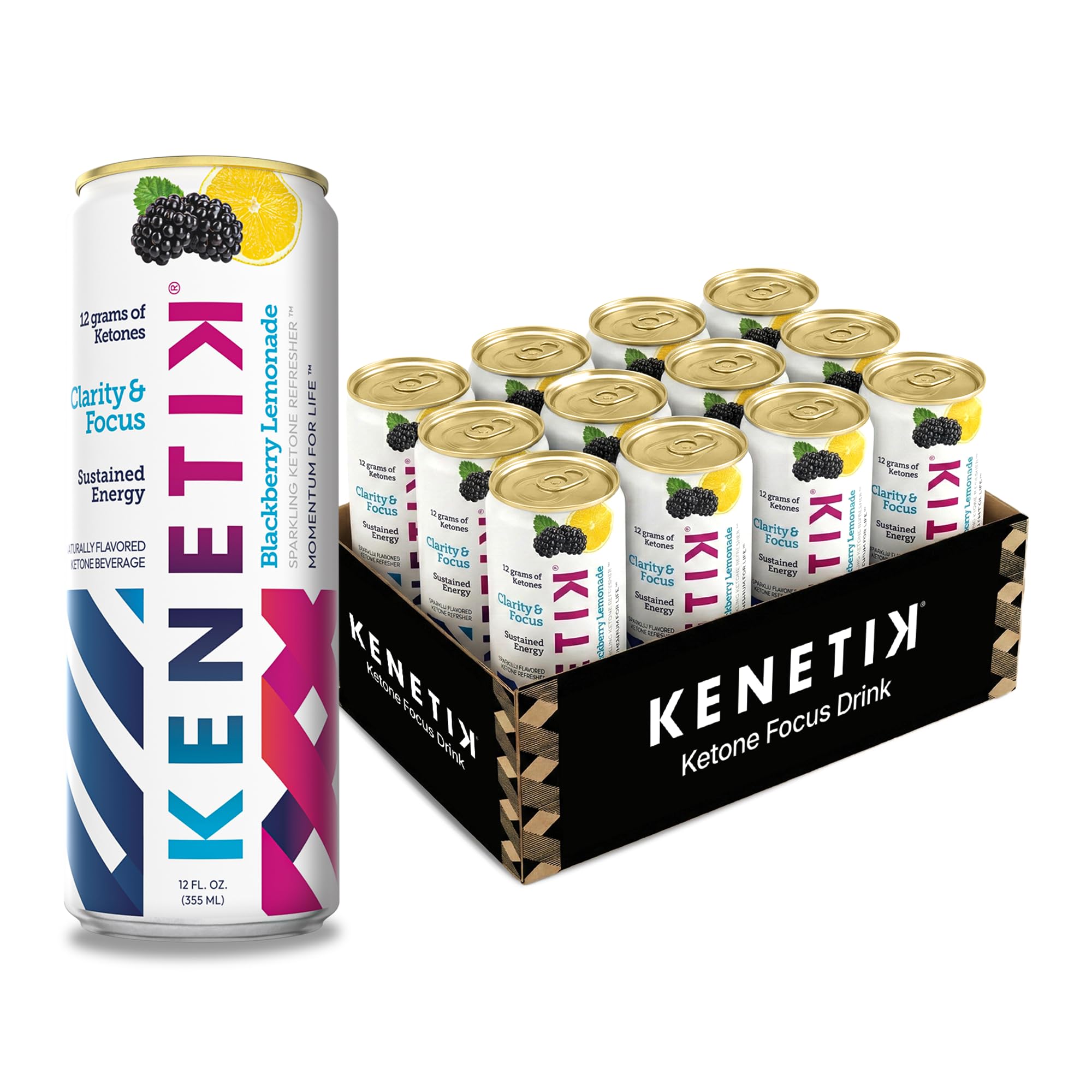 Amazon.com : Kenetik Ketone Focus Drink - Plant-Based D-BHB