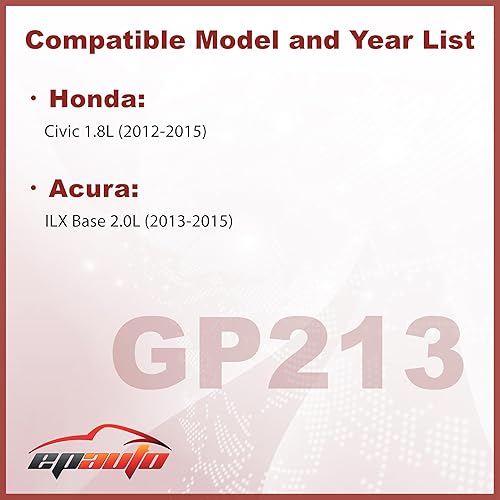 Miniatura 2 de EPAuto GP213 (17220-R1A-A01) Filtro de aire del motor, compatible con Honda Civic 1.8L (2012-2015), Acura ILX Base 2.0L (2013-2015)