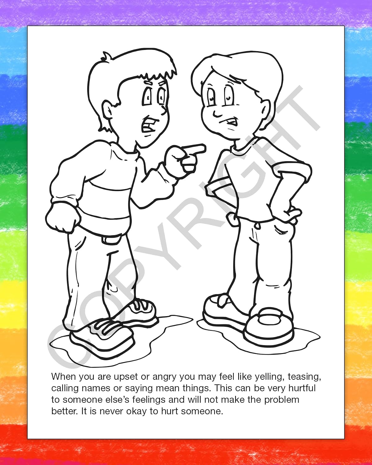 ZOCO – How to Handle Stress and Conflict – Coloring Books (25 Bulk Pack, Without Crayons) – Behavior Management Handout – Educational Games, Puzzles, Activities for Kids