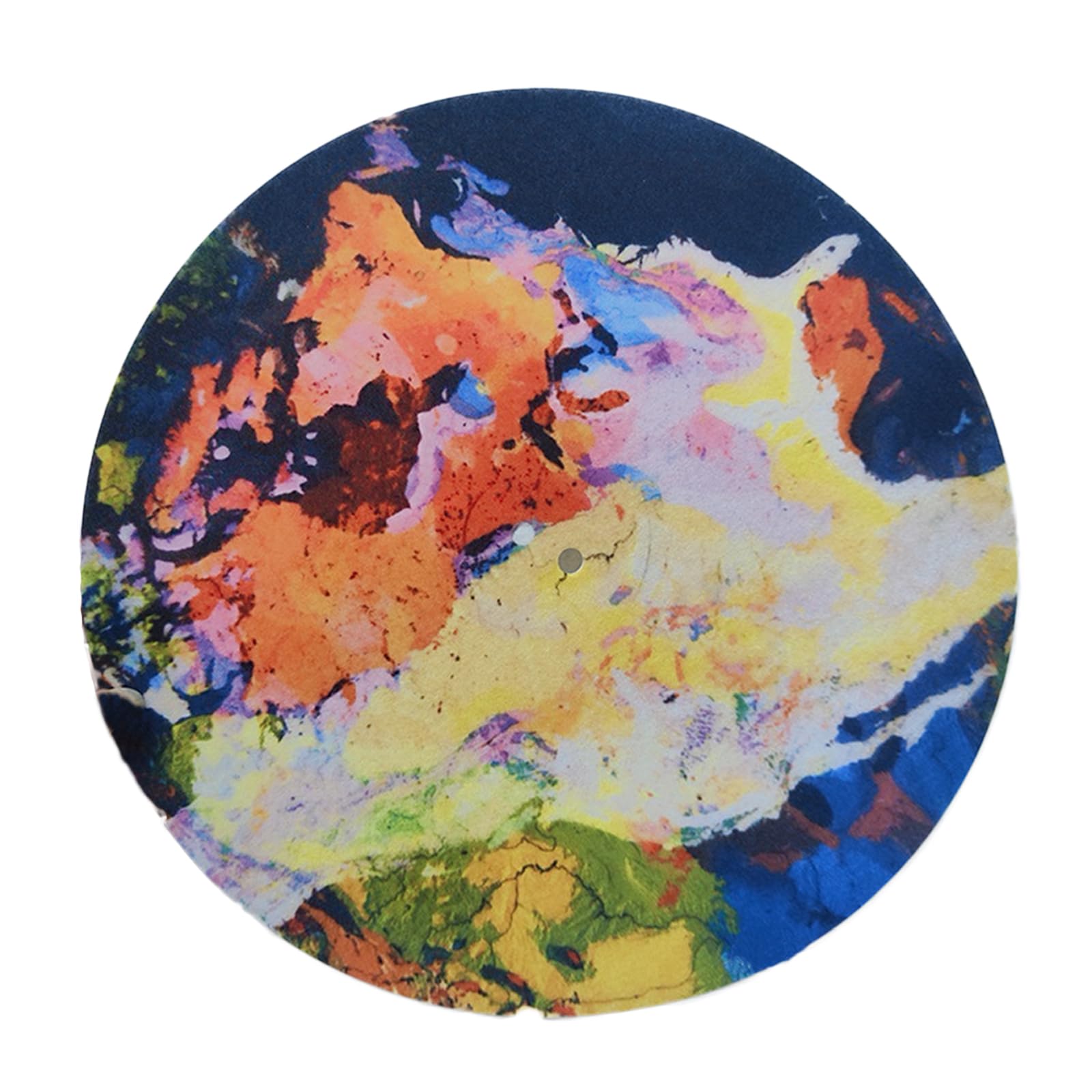 LZbeove 12” Felt Mat for Record Player Turntable Platter Mat Vinyl Record Player Vibration Dampening Felt to Reduce Noise Due to Static and Improve Sound Quality for LP Vinyl Record Players (Colorful)