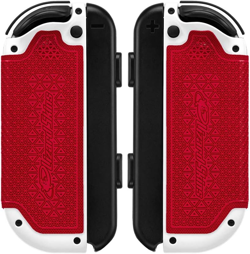 Lizard Skins Joy-Con Grip for Nintendo Switch– DSP Grip Compatible with Switch Joy-Con Controller 0.5mm Thickness - PRE Cut Pieces - Easy to Install – 10 Colors (Crimson Red)