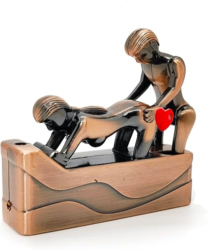 Miniatura 2 de Encendedores creativos de metal, lindo y divertido encendedor de gas, encendedor de gas butano recargable a prueba de viento, accesorios para fumar,