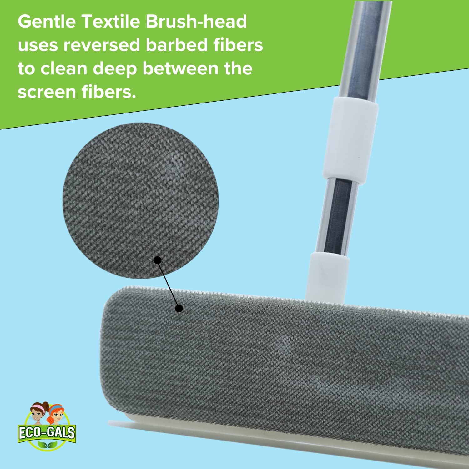 Eco-Gals Screen-Be-Clean All pose Screen Cleaner Brush, Duster, Window