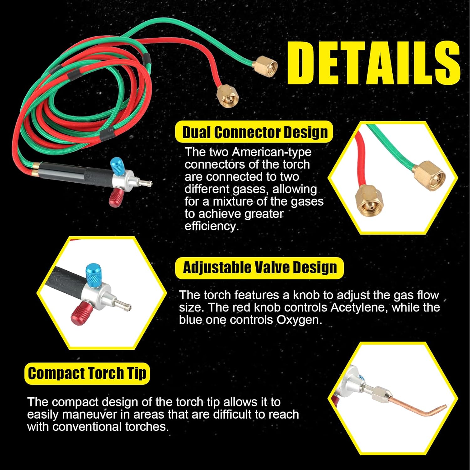 Jewelry Micro Mini Gas Small Torch Welding Soldering Gun Soldering Torches Soldering kit with 5 Weld tips for Oxygen Cylinders, Hoses - Acetylene for Jewelers