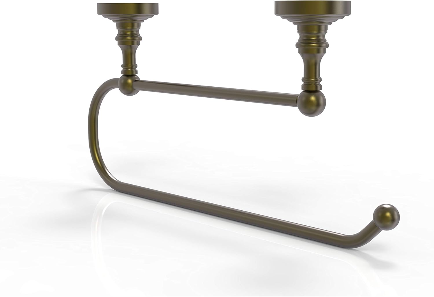 Allied Brass WP-25EC-ABR Waverly Place Under Cabinet Paper Towel Holder, Antique Brass