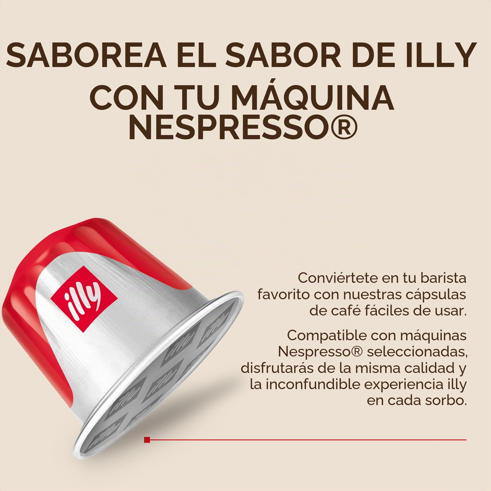 illy, Café en Cápsulas Compatibles de Aluminio CLASSICO, 100% Arabica con notas de flor de naranja y jazmín, sabor dulce y regusto dulce, 10 paquetes de 10 (100 cápsulas en total)