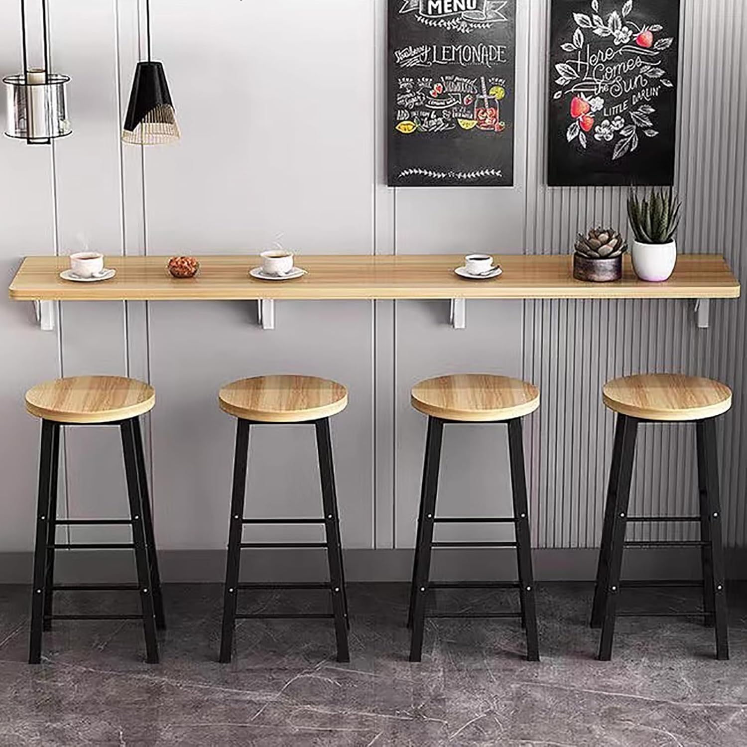 Folding Wall Mounted Table,Wooden Wall Kitchen Table Dining