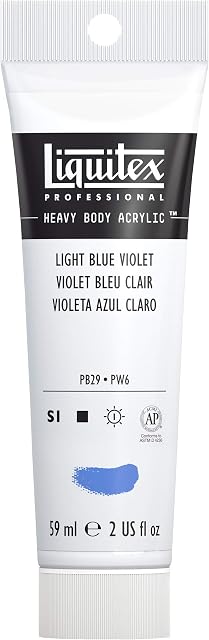 Liquitex 1045680 Professional Heavy Body Acrylic Paint 59 ml tube, Light Blue Violet