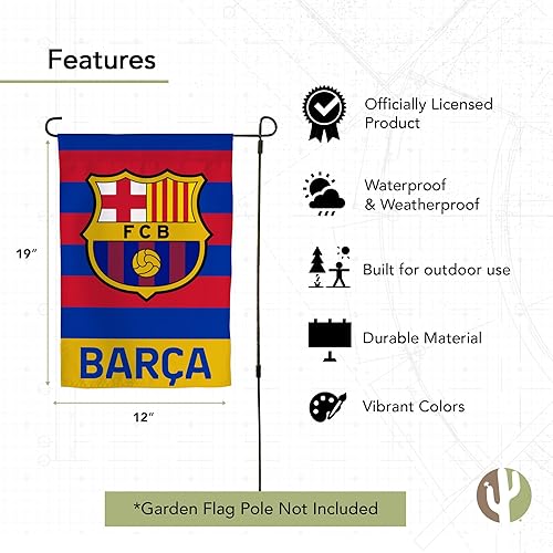 Miniatura 4 de Desert Cactus Bandera de jardín del FC Barça Bandera de Fútbol Fútbol Fútbol 100% Poliéster (Bandera de jardín A)