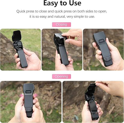 Miniatura 7 de AMAZEAR Funda protectora de pantalla cardán para DJI Osmo Pocket 3 accesorios, DJI Pocket3 funda rígida con forro suave, diseño compacto, apertura y