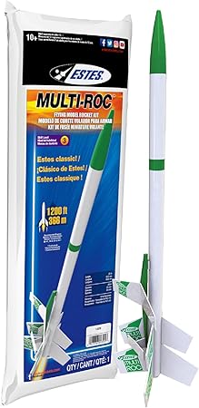 Estes 1329 Multi-ROC Rocket-Building Kit, Expert Flying-Rocket-Model Kit with Glider for Ages 10+