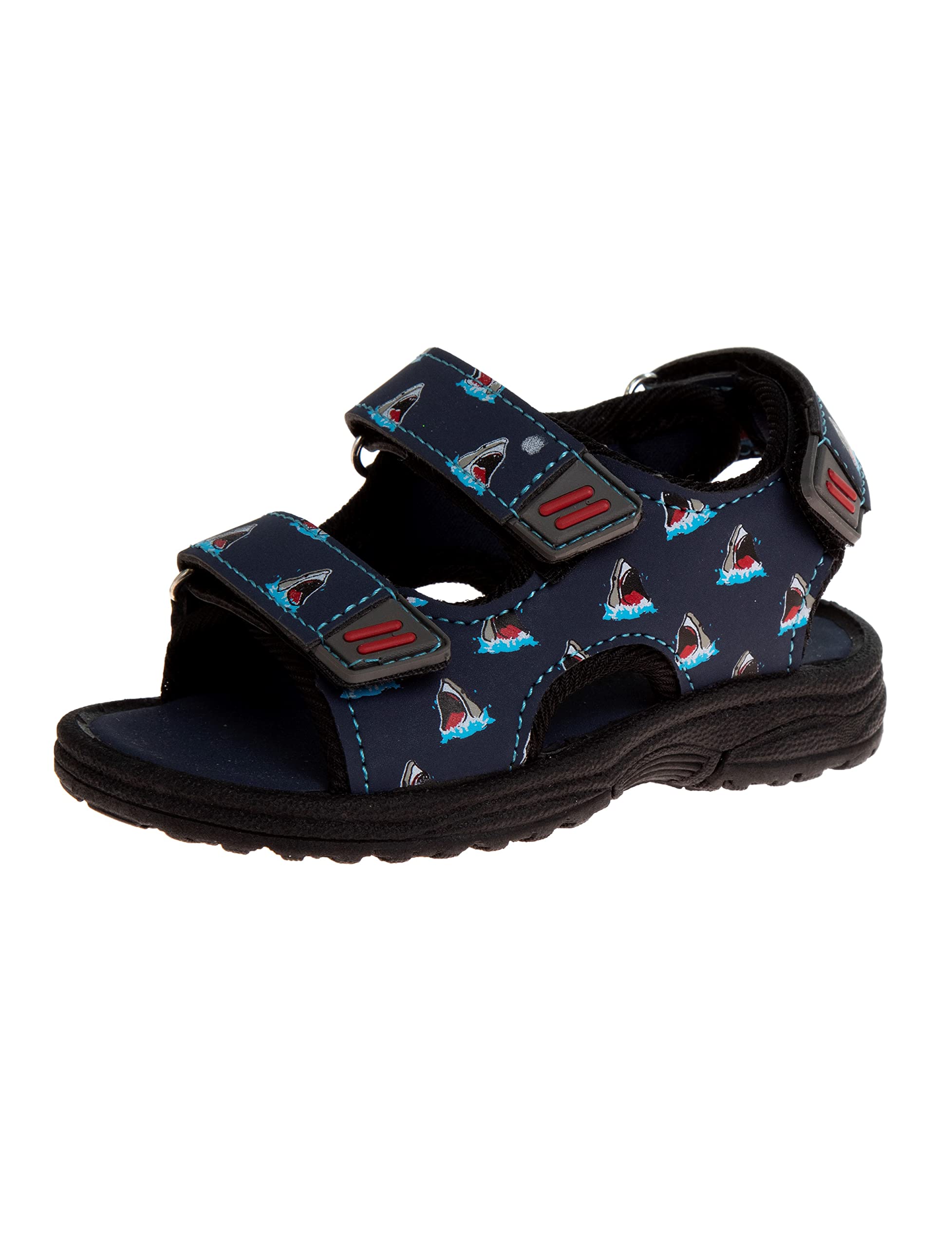 Rugged Bear Kids Boys Girls Open-Toe Outdoor Sport Water Sandals - beach pool slide adjustable strap shoes athletic summer (Toddler/Little Kid/Big Kid)