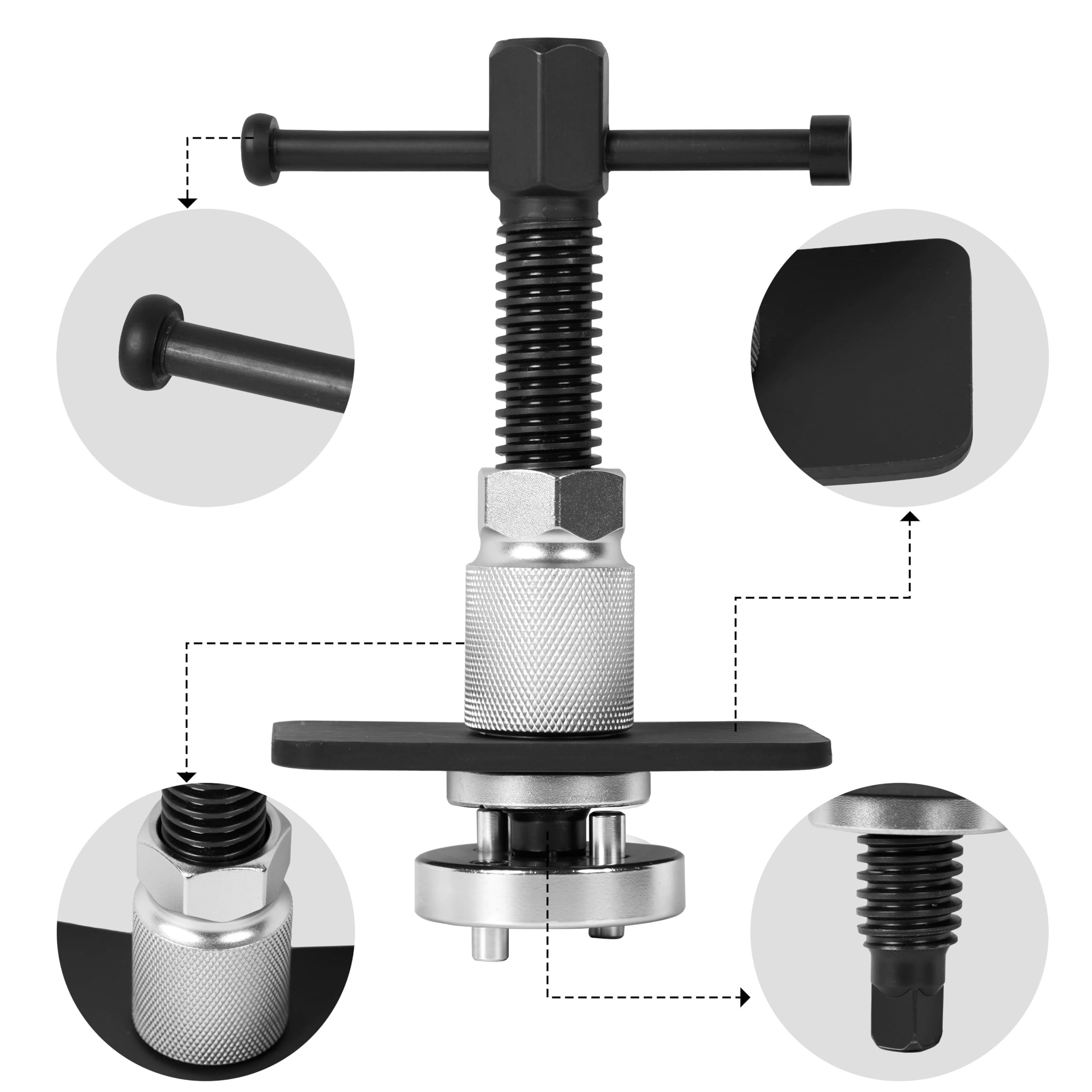 DAYUAN Kit di Riavvolgimento Pistone Pinza Freno Set di Attrezzi Wind Back per la sostituzione di pastiglie dei freni, dischi dei freni o ganasce dei freni, Set da 3 Pezzi