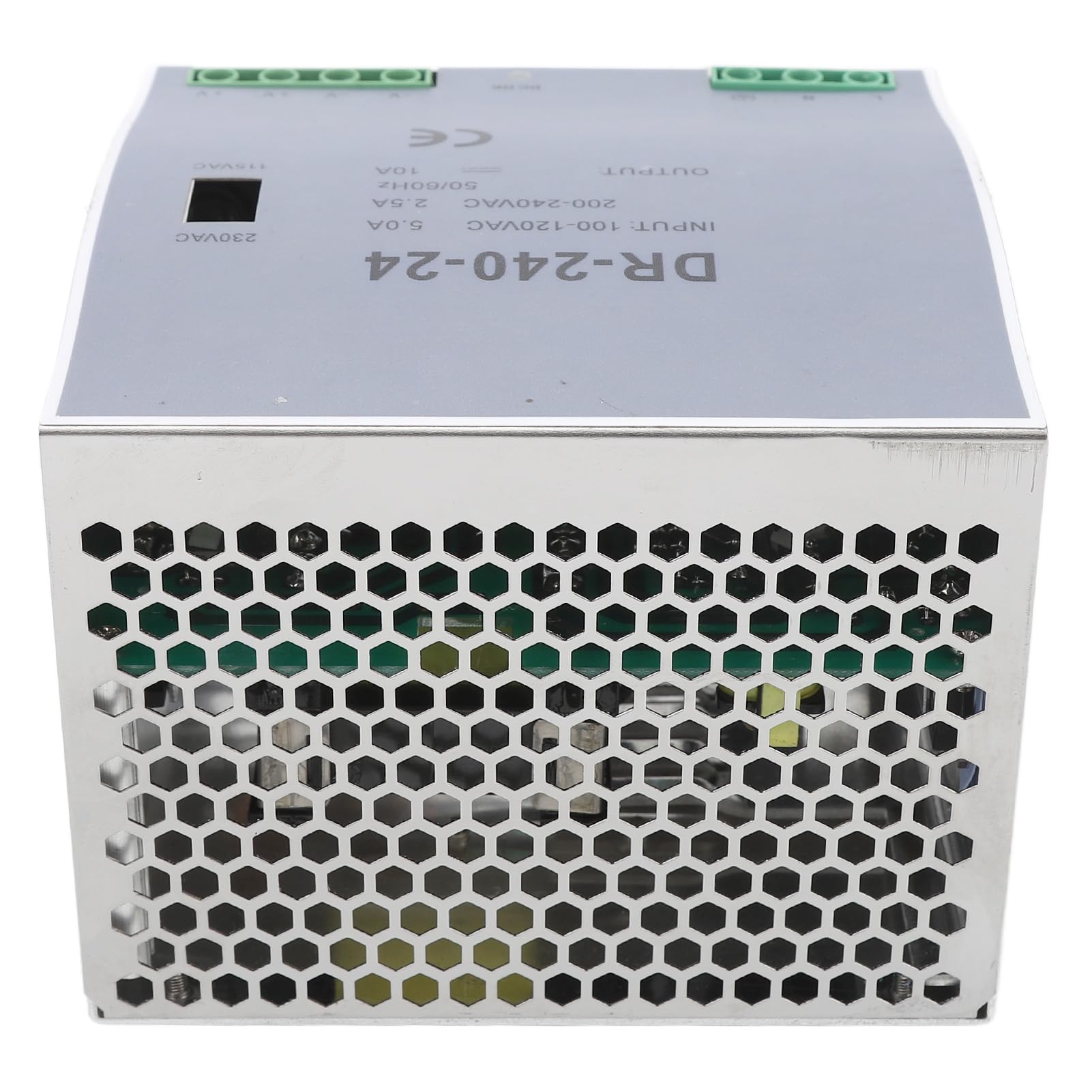 Jiawu Zasilacz AC DC 48V 240W Zasilacz Impulsowy Montaż na Szynie DIN, Przetwornica Transformatorowa ACDC 100-120V 200-240V Wskaźnik LED Przeciążenie Zabezpieczenie Przed Zwarciem, Przełącznik