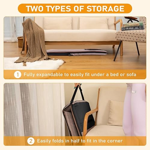 Miniatura 6 de Silla de piso con soporte para el respaldo, silla de piso ajustable de 14 posiciones, asiento portátil para adultos y niños, asiento de meditación