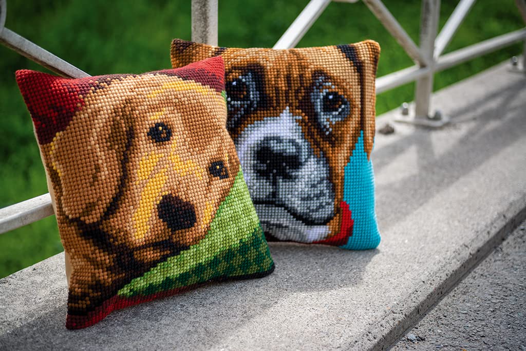 Vervaco Cross Stitch Cushion Kit Sleepy Little Dog