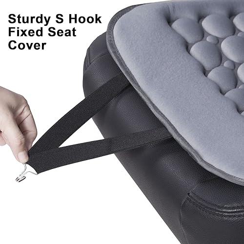 Miniatura 10 de FREMONT AUTO Funda de asiento de automóvil transpirable, fabricada con fibra de poliéster de alta calidad y cojín de burbujas con imán de masaje,