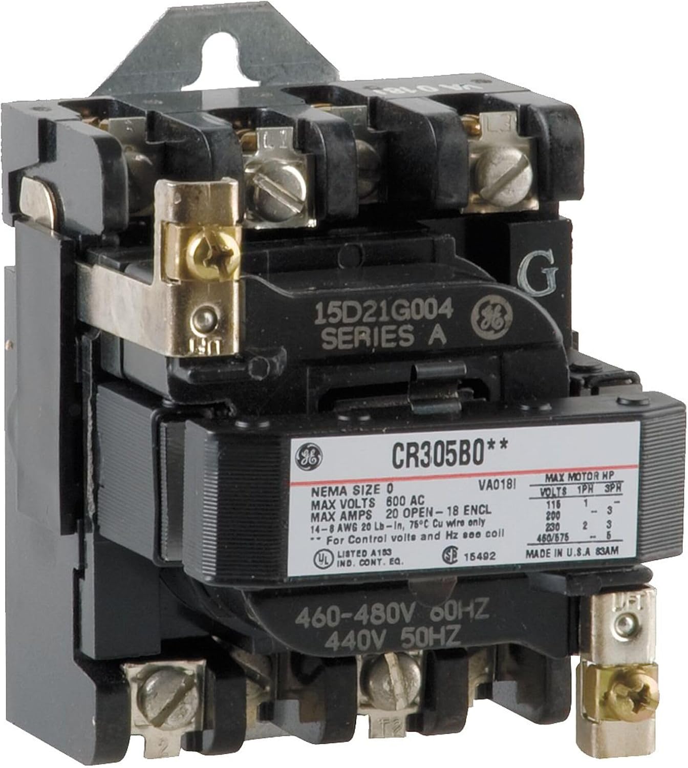 GE General Electric CR305B004 Contactor, NEMA, 460480