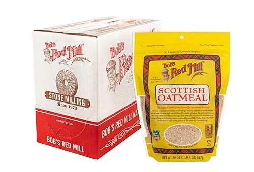 Bobs Red Mill avena escocés orgánico 20.0oz (paquete de 4)