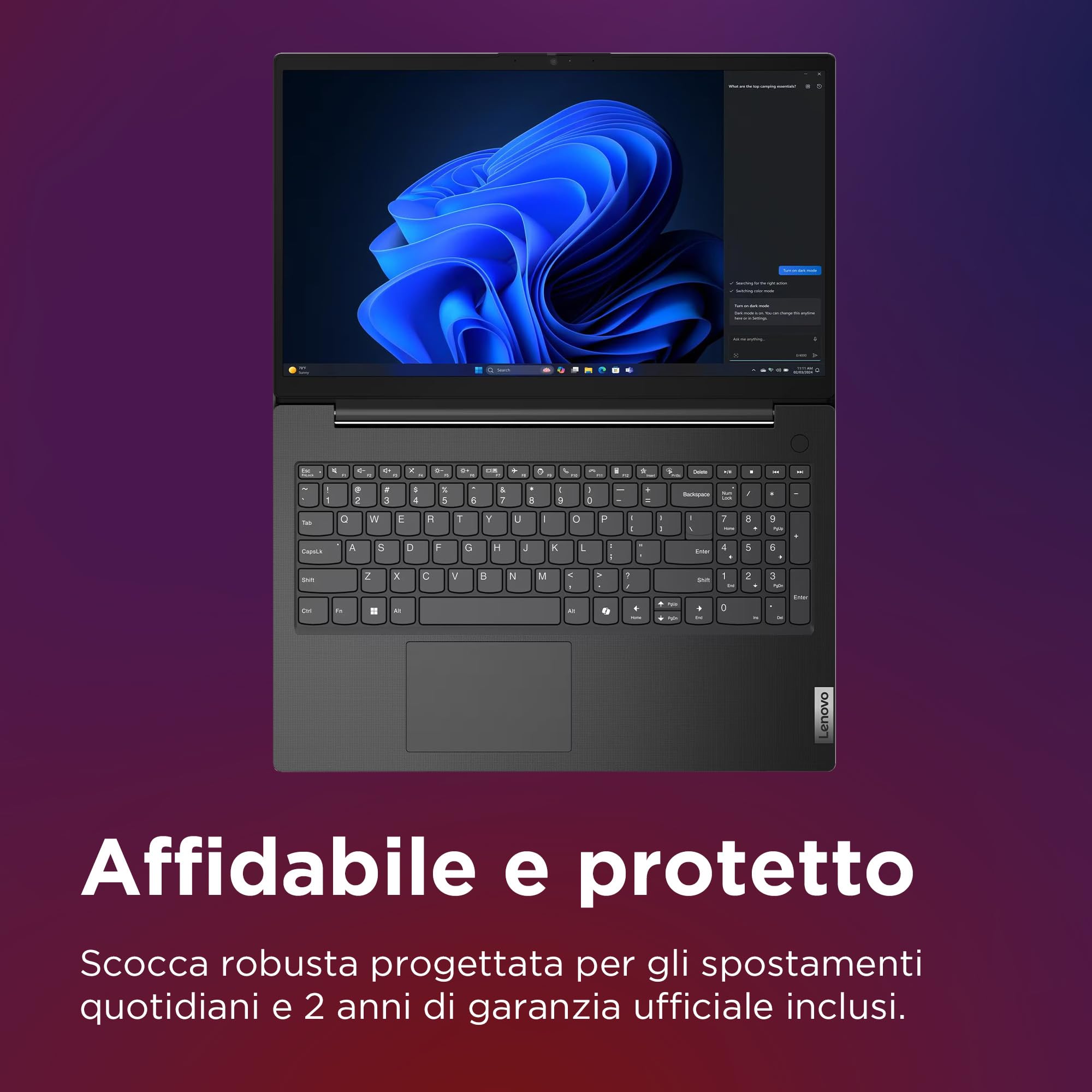 Lenovo V15 G5 IRL, Laptop professionale 15.6" Full HD – Nero Processore Intel Core i5 13ª Gen, RAM DDR5 8GB, SSD 512GB veloce, Windows 11 Pro