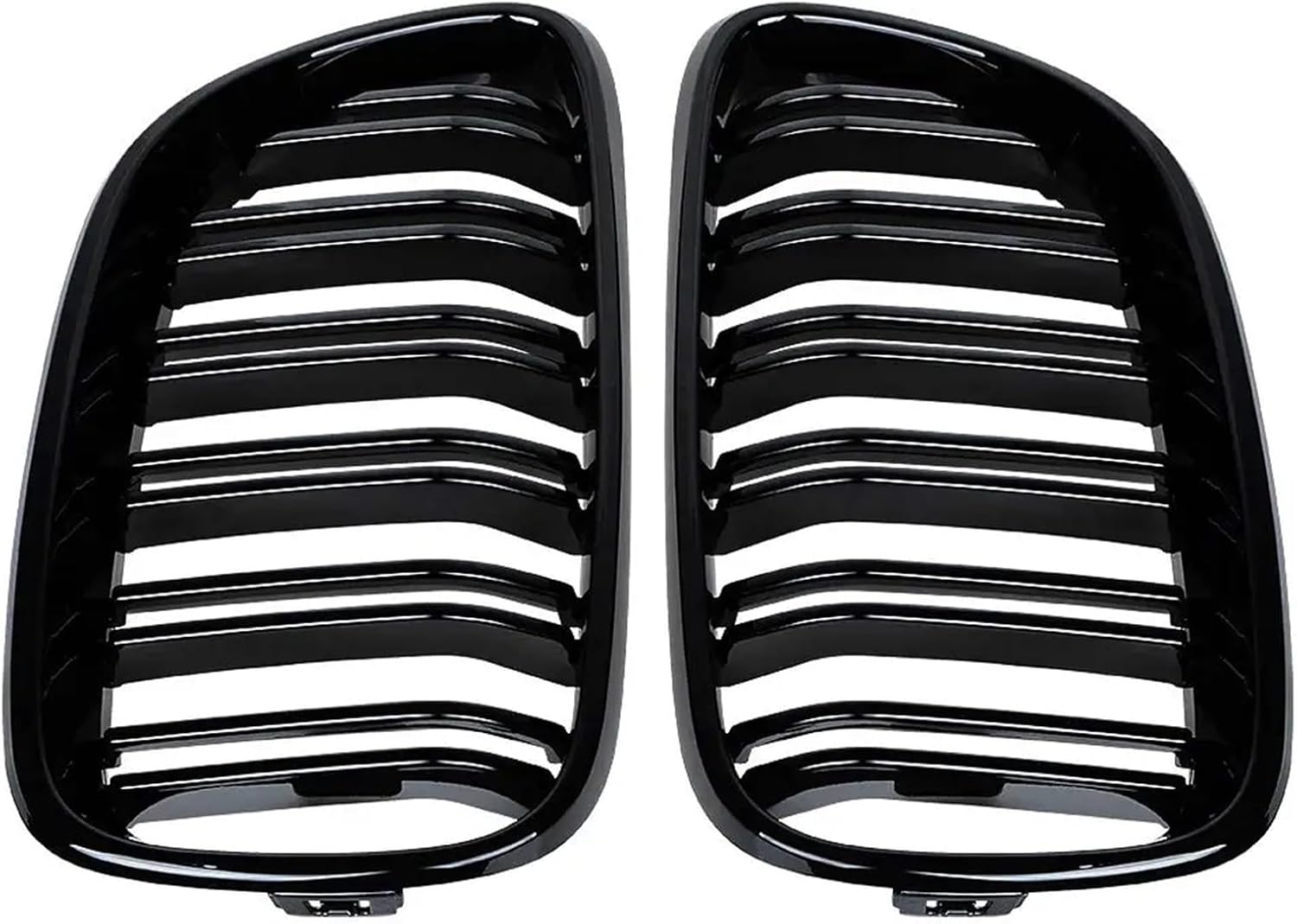 Carbon Fiber Dual Slat Front Hood Kidney Grilles Grill Compatible Compatible with BMW F22 F23 M2 2014-2018 Compatible with BMW 225i 218i 220i(Carbon Fiber)