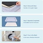 Ownpets 5-Layer Cooling Orthopedic Dog Bed for Summer, Sofa-Style Bolster Pet Bed with Q-Max>0.4 Cooling Fabric, Waterproof Lining & Washable Cover, Non-Slip Bottom for X-Large (48"x32"x7.5") Dogs